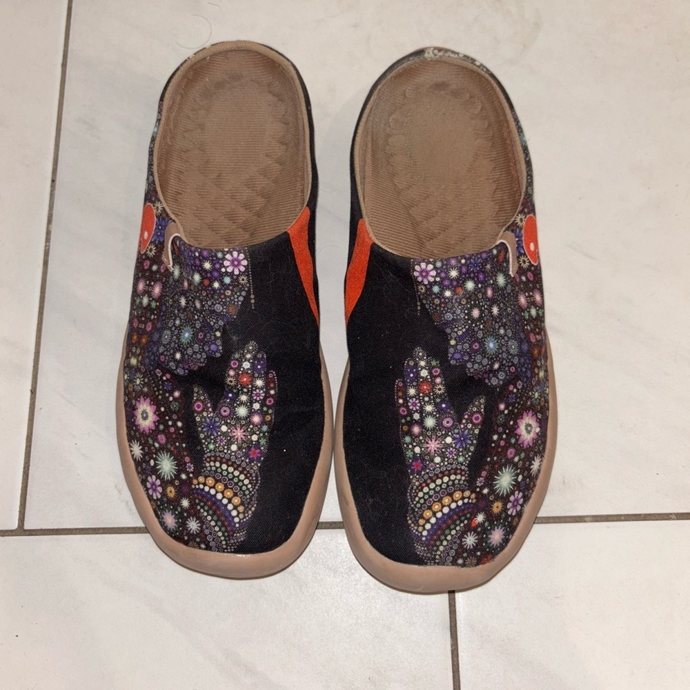 UIN Women's Blossom Slip On Shoes Colorful Comfortable Lightweight Sneakers - Picture 5 of 10